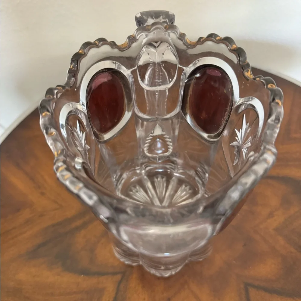 Antique Pitcher by: US Glass Co. EPAG 15155 pattern Nobby Bull’s Eye, Cromwell - Picture 6 of 13